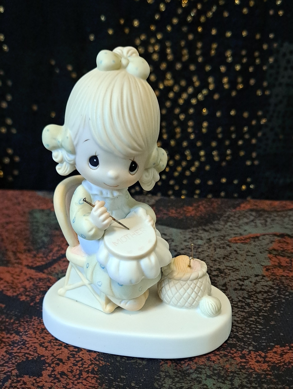 Vintage Precious Moments Figurine - "Mother Sew Dear" (E-3106)